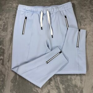 Ace Golfs Mens 2XL Light Blue Performance Joggers Zippered Pockets Ankle Cuffs